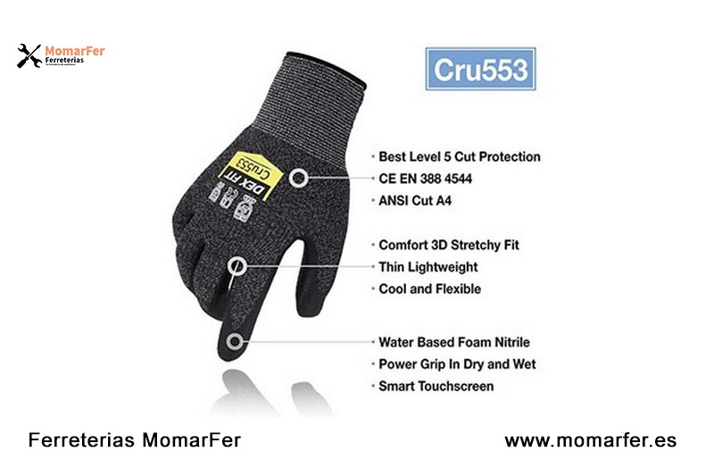 Guantes Anticortes de Nivel 5 Cru553 Dex Fit_2 Guantes Anticortes de Nivel 5 Cru553 Dex Fit_2