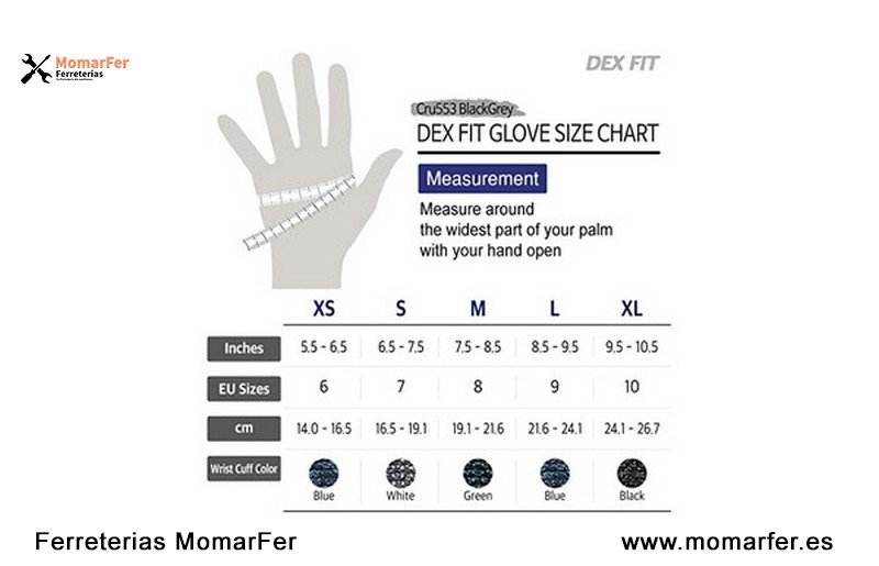 Guantes Anticortes de Nivel 5 Cru553 Dex Fit_4 Guantes Anticortes de Nivel 5 Cru553 Dex Fit_4