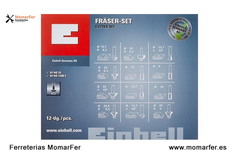 Juego de fresas Einhell_2 Juego de fresas Einhell_2