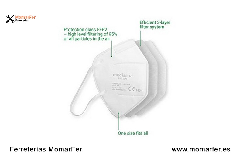 Mascarillas de protecciónFFP2 NR Medisana Pack 25 ud _3 Mascarillas de protecciónFFP2 NR Medisana Pack 25 ud _3