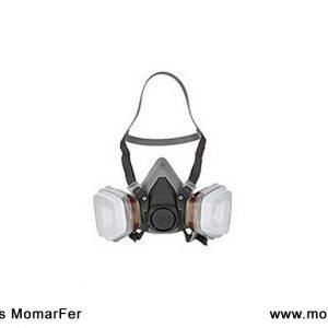Semimáscara respiradora reutilizable para pintura con doble filtro 3M